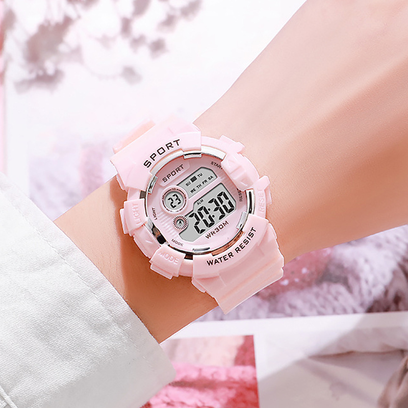 Smartwatch Watches For Boys - Moda crianças relógios luminosos à prova