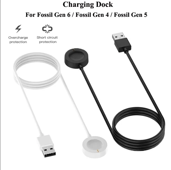 Fossil Watches Smartwatch Charger - Dock de Carregamento Magnético Rápido USB