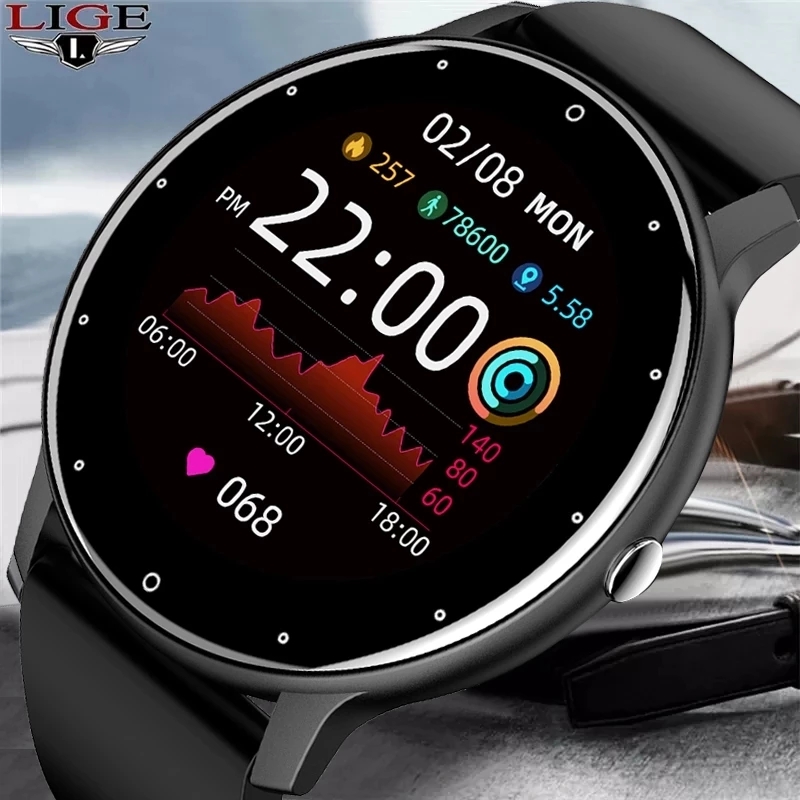 Smartwatch Digital Watches For Men - LIGE 2026 Novo Relógio Inteligente Masculino