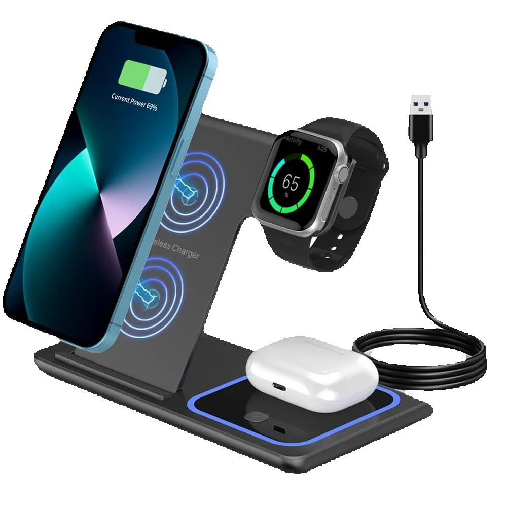 Watch 7 Smartwatch Iphone - Carregador Sem Fio Rápido 3 em