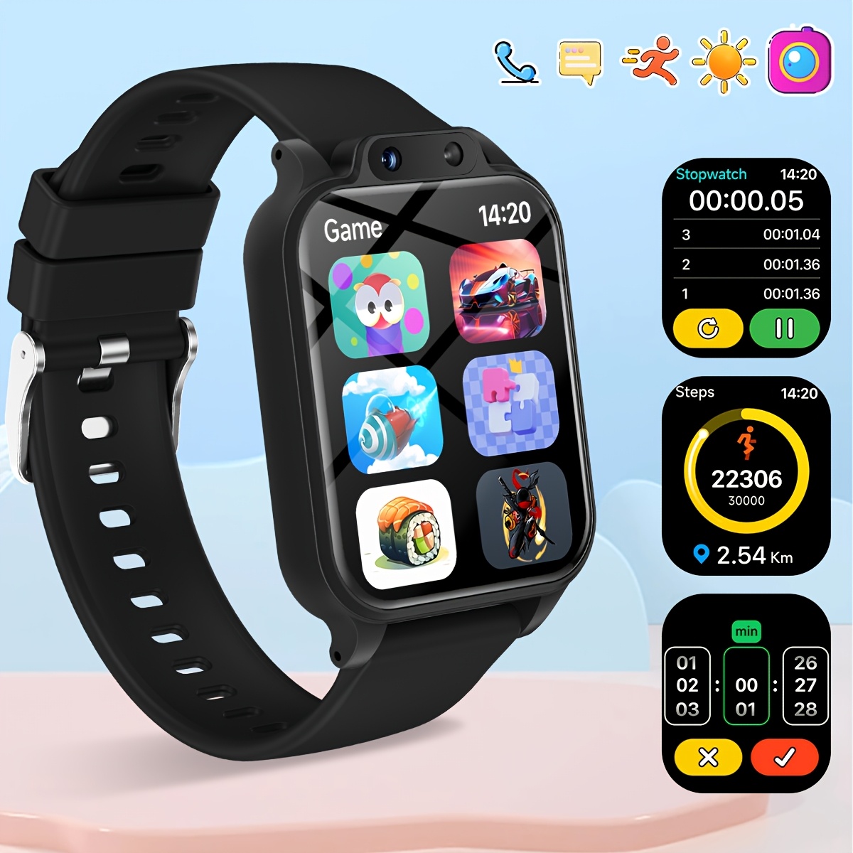 Smartwatch Watches For Boys - Relógio Inteligente para Jovens com 18