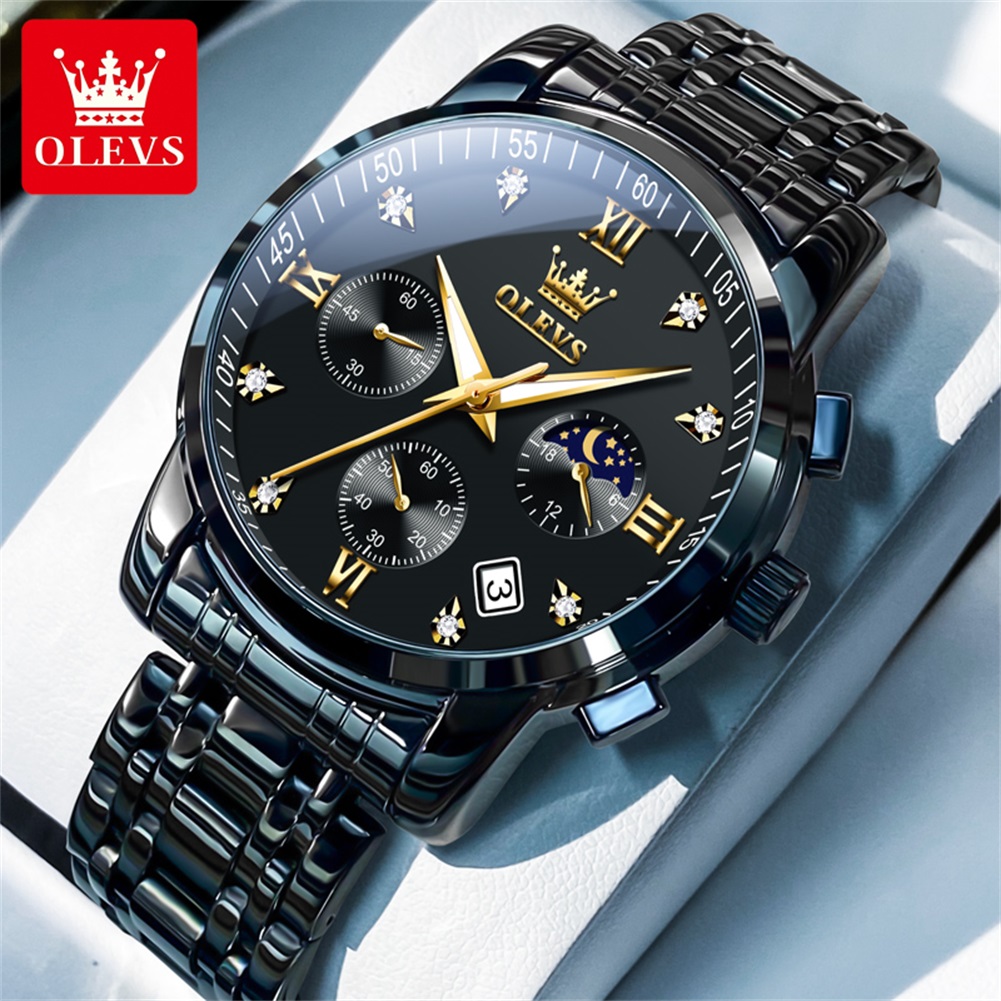 Smartwatch Watches For Men Brands - Olevs relógios masculinos populares de aço