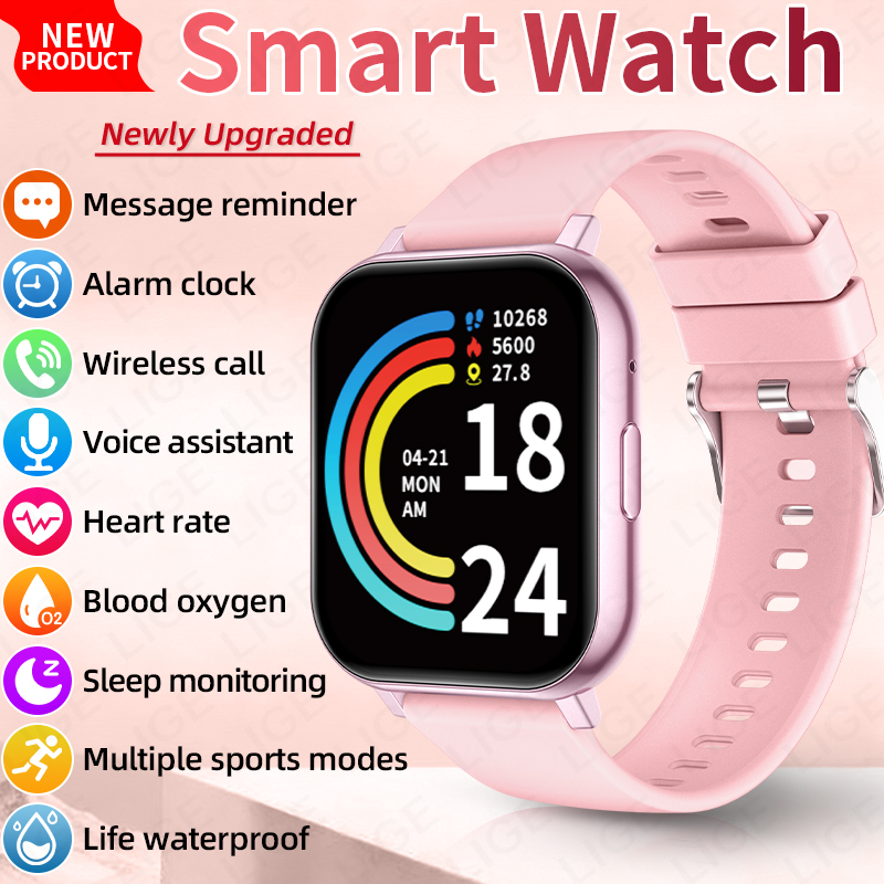 Smartwatch Watches Birthday Gift For Men - Relógio Inteligente LIGE para Homens e