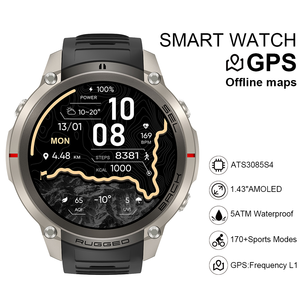 Watch Smartwatch - Relógio Inteligente DM59 2026 com Mapa