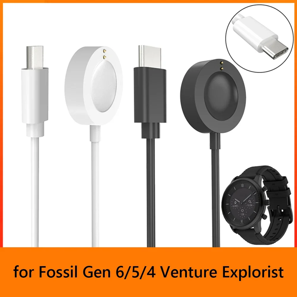 1m usb tipo-c carregador de ca - Fossil Watches Smartwatch Charger avaliação e preço
