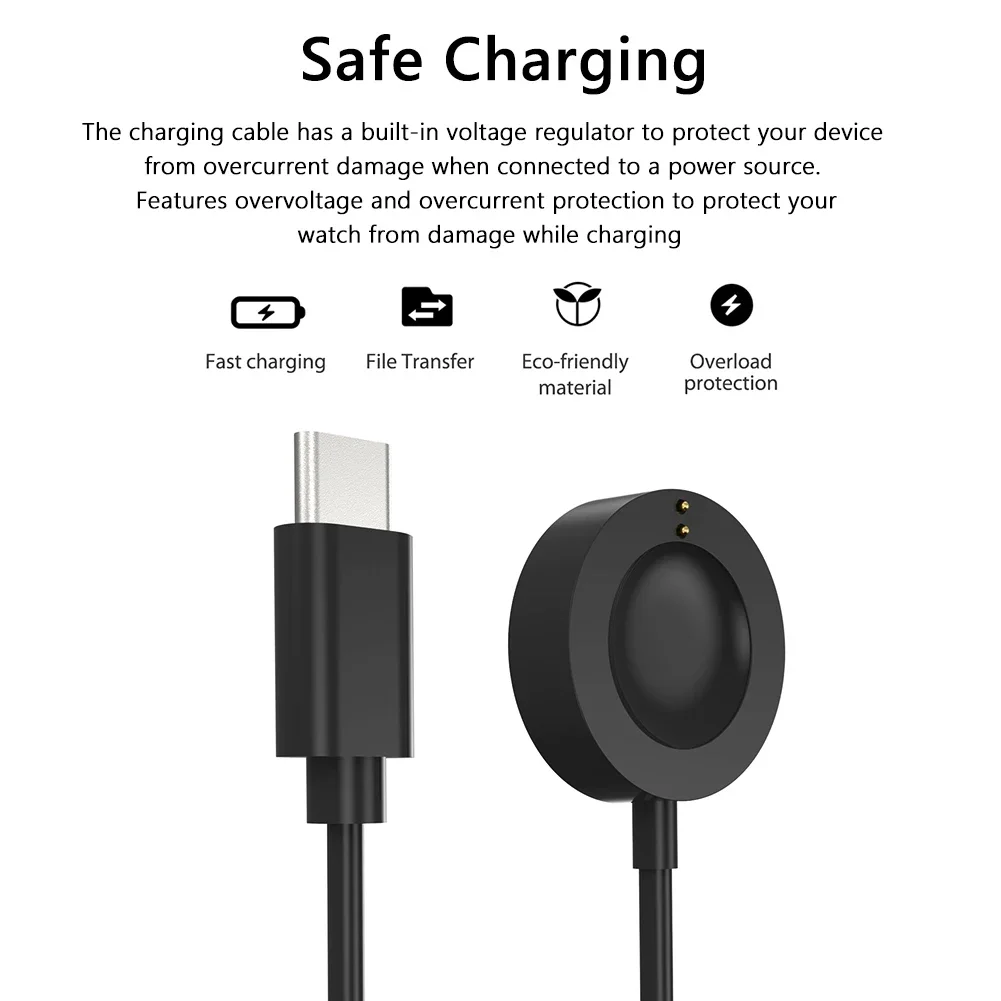 1m usb tipo-c carregador de ca - Fossil Watches Smartwatch Charger avaliação e preço