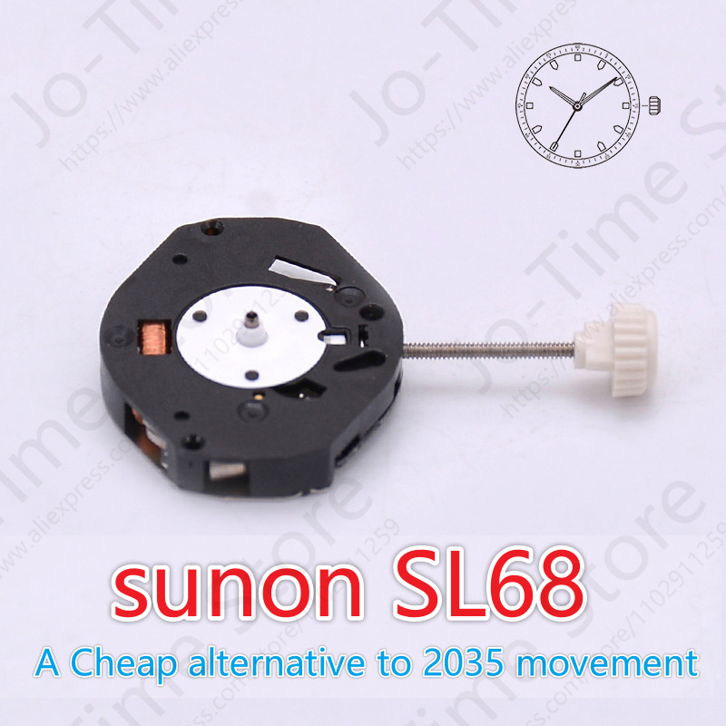 Sunon sl68 movimento de relógi - Watch Movement Rotor avaliação e preço