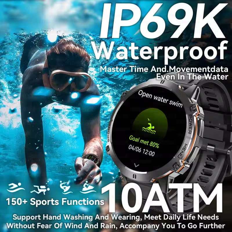 Novo Smartwatch Militar 2026 p - Altimeter Compass Watch avaliação e preço