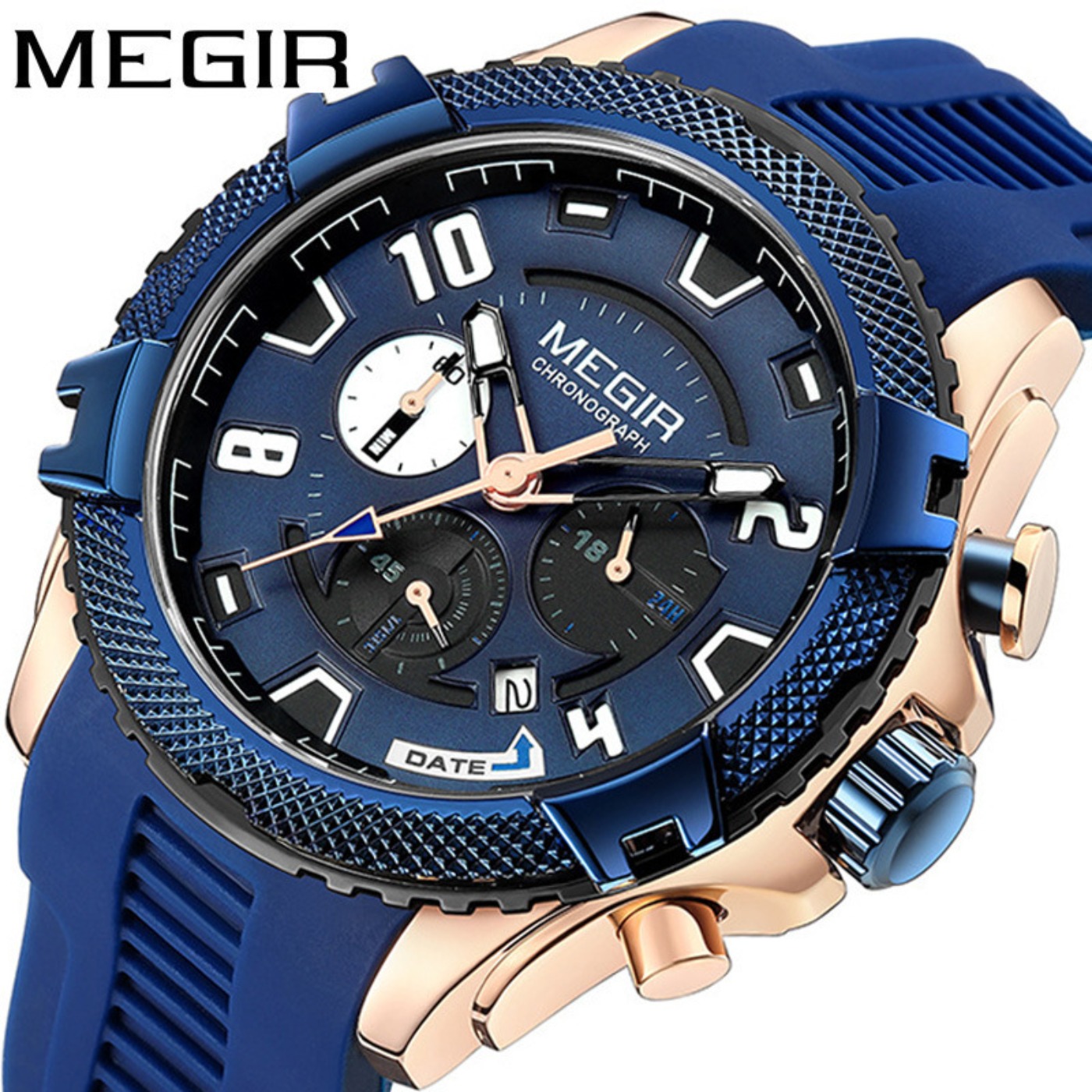 Relógio Masculino MEGIR 48MM c - Chronograph Sport Watch avaliação e preço