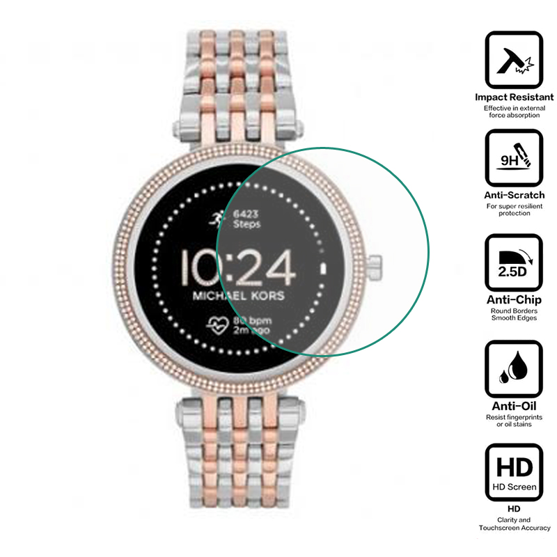 Película protetora de vidro te - Smartwatch Watches Michael Kors avaliação e preço