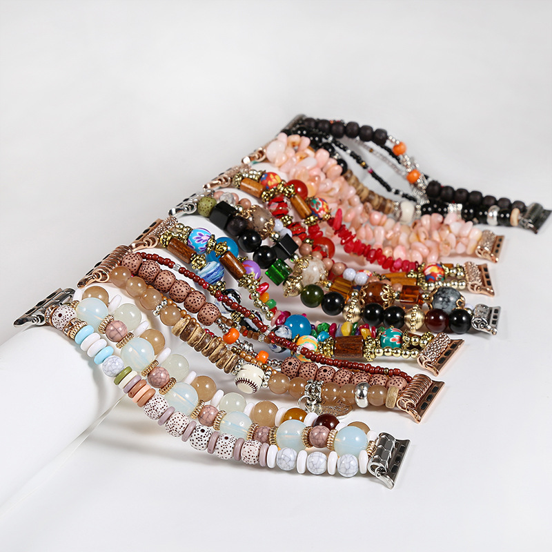 Pulseira boêmia para apple rel - Smartwatch Luxury Watches For Women avaliação e preço