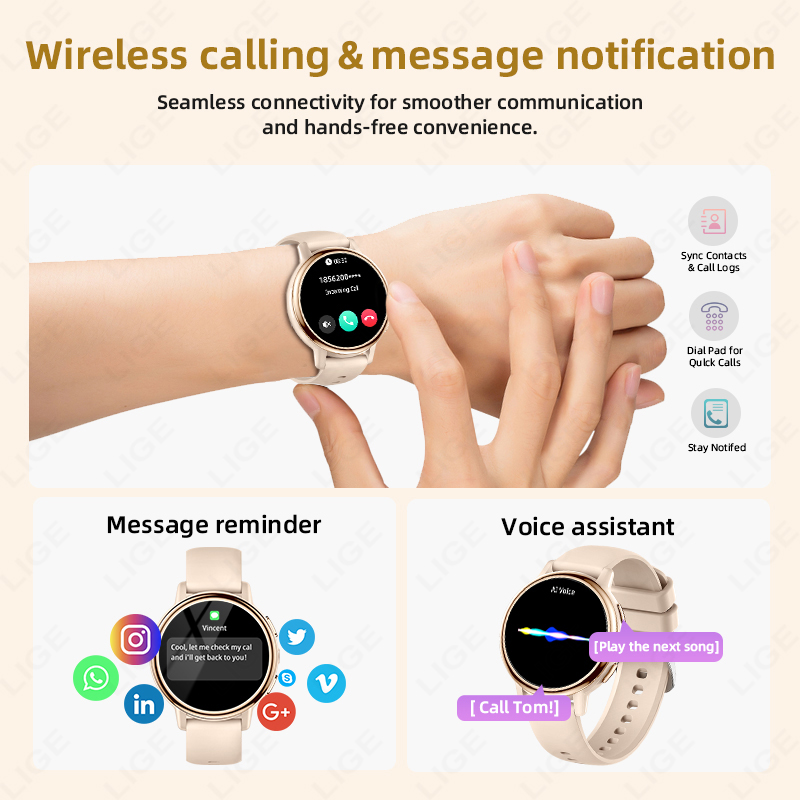 Relógio Inteligente Feminino L - Smartwatch Luxury Watches For Women avaliação e preço
