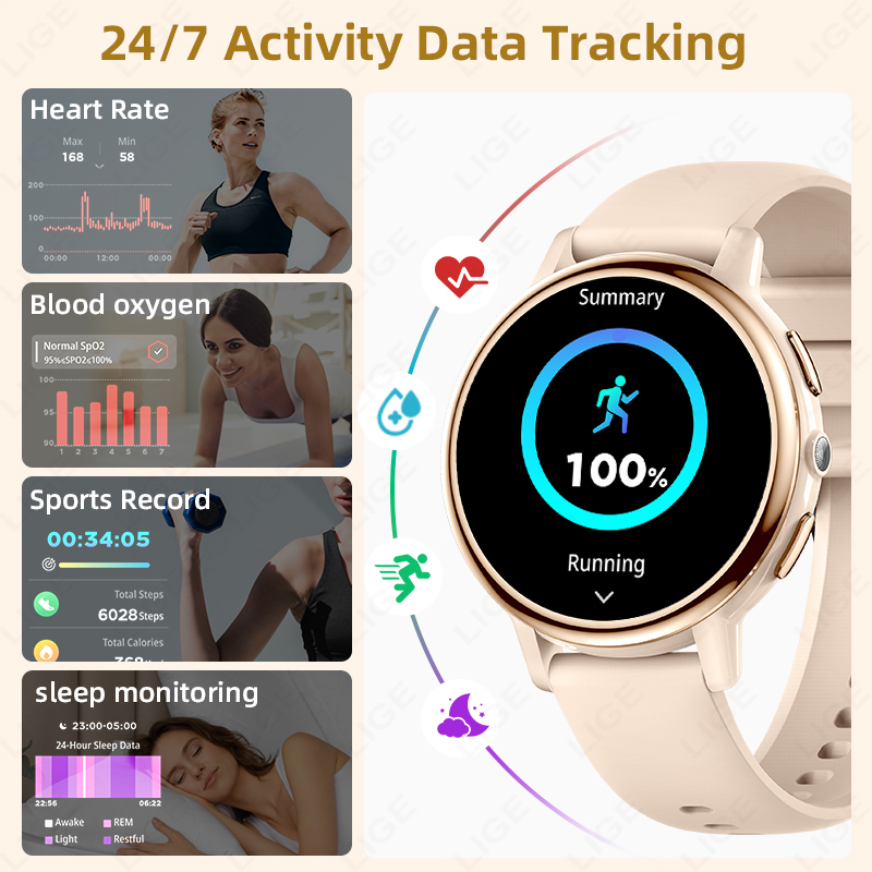 Relógio Inteligente Feminino L - Smartwatch Luxury Watches For Women avaliação e preço