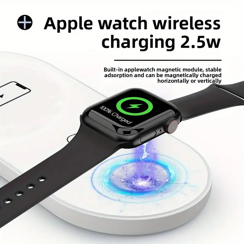 Carregador Sem Fio Duplo 3 em  - Watch Xs8 avaliação e preço