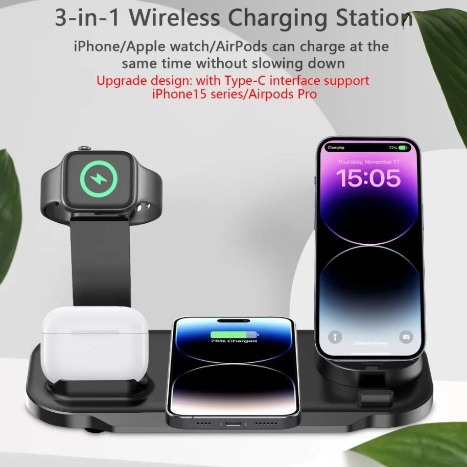 Carregador Sem Fio 7 em 1 com  - Watch 7 Smartwatch Iphone avaliação e preço