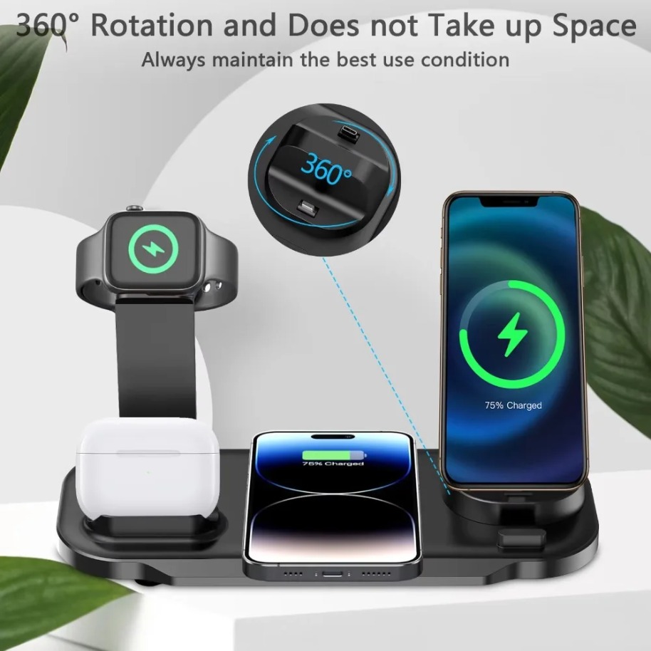 Carregador Sem Fio 7 em 1 com  - Watch 7 Smartwatch Iphone avaliação e preço