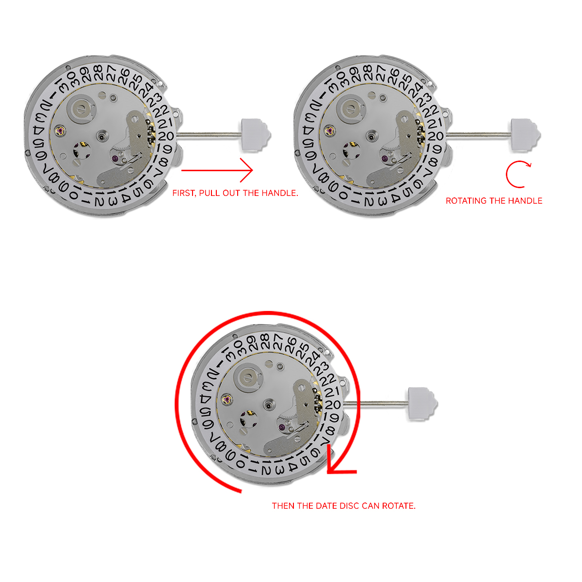 Movimento NH35 da China pode s - Watch Movement Rotor avaliação e preço