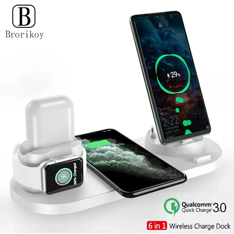Carregador Sem Fio Rápido 6 em - Watch Xs8 avaliação e preço