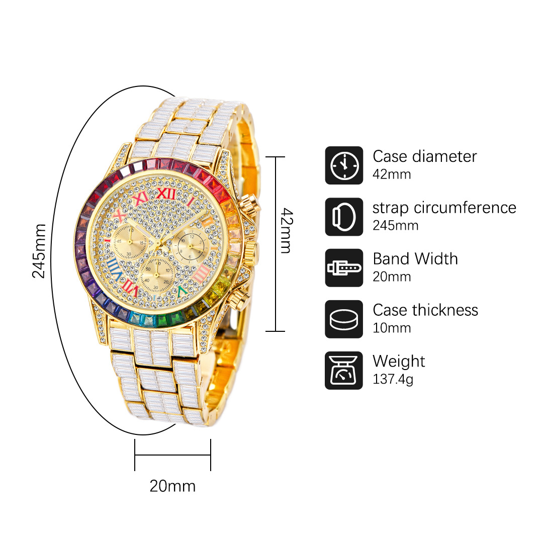 MISSFOX-Relógio gelado de luxo - Smartwatch Watches For Men Brands avaliação e preço