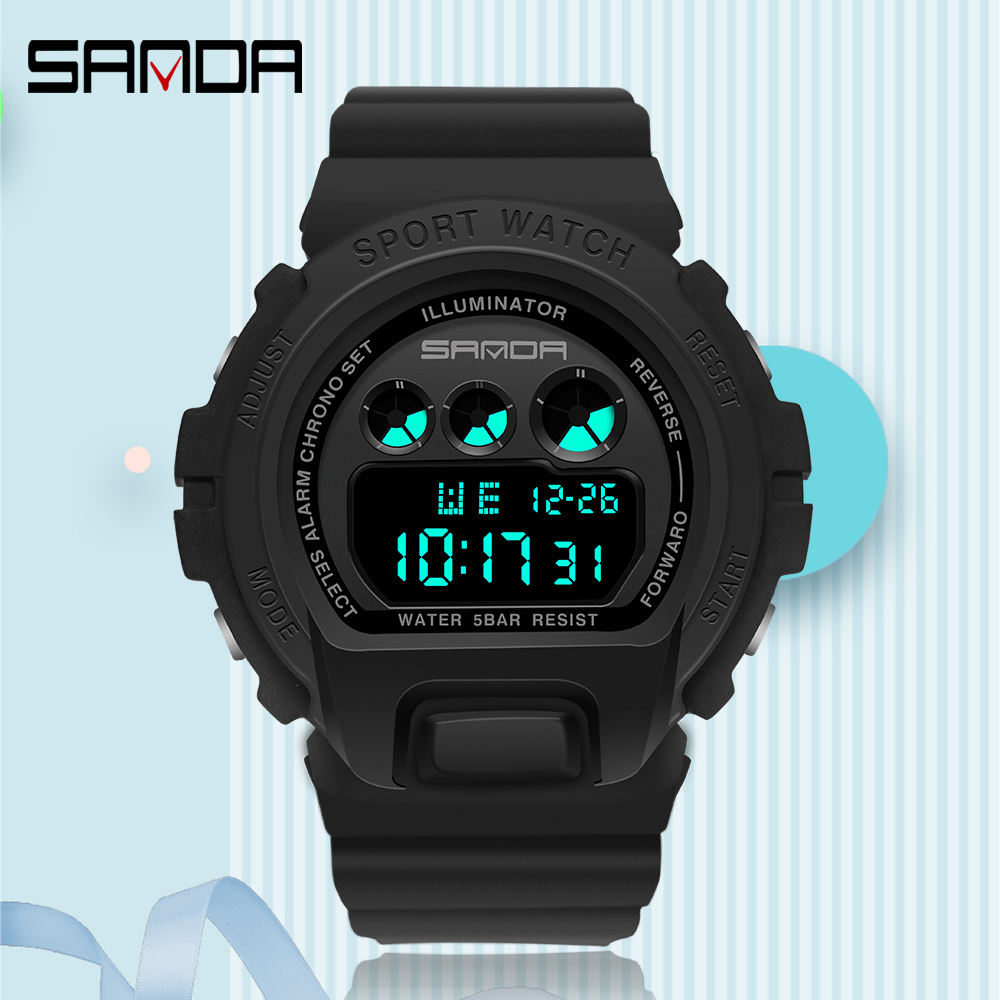 Sanda simples relógio esportiv - Chronograph Sport Watch avaliação e preço