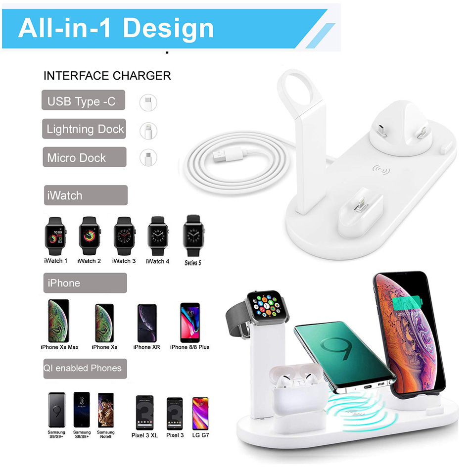 Base de Carregamento Sem Fio 7 - Watch 7 Smartwatch Iphone avaliação e preço