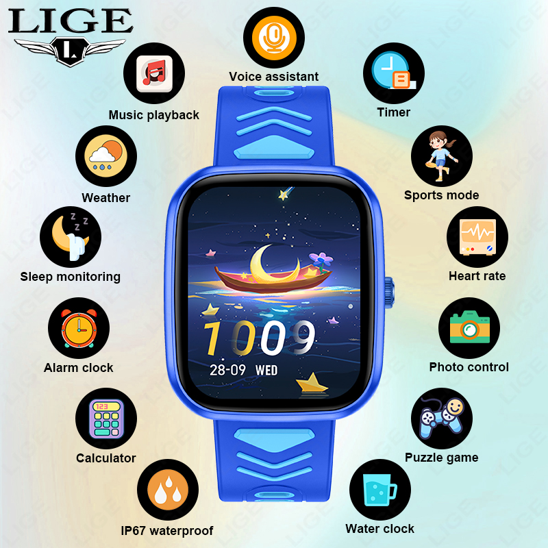 Relógio Inteligente Infantil L - Smartwatch Watches Birthday Gift For Boys avaliação e preço