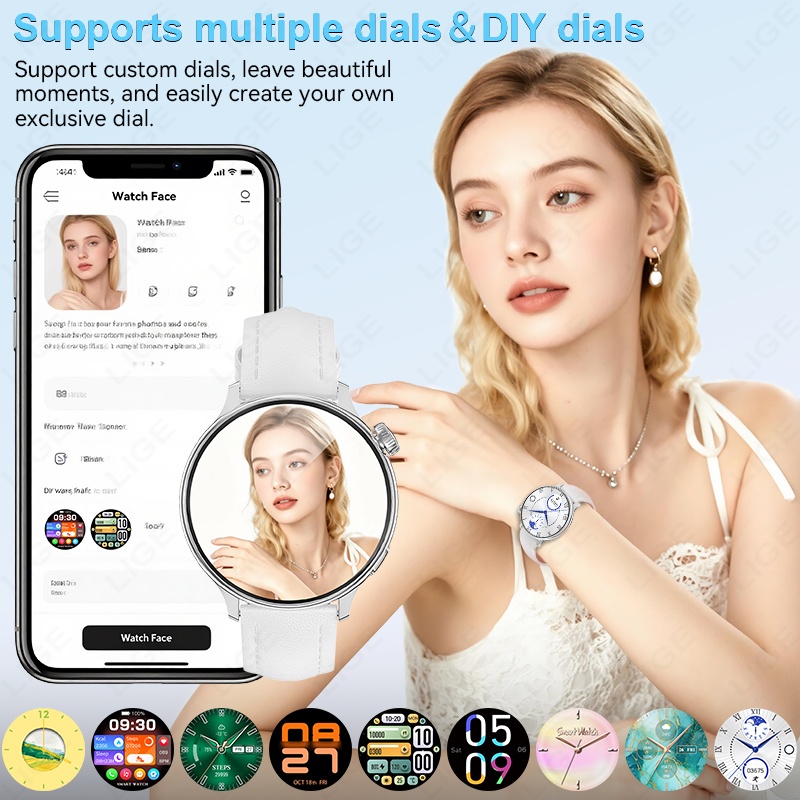 Relógios inteligentes feminino - Smartwatch Luxury Watches For Women avaliação e preço