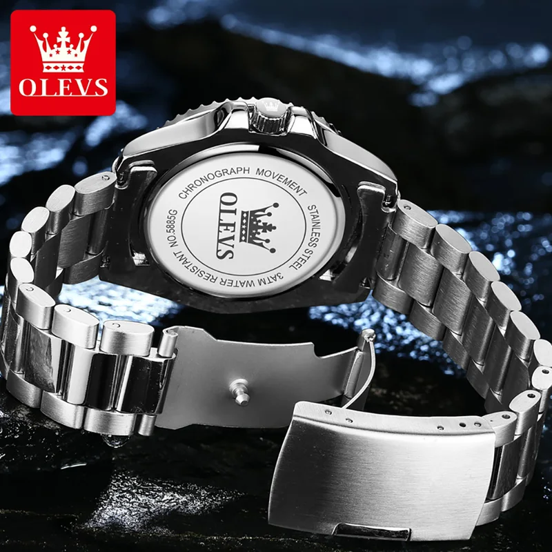 Olevs relógio de quartzo origi - Smartwatch Watches For Men Brands avaliação e preço