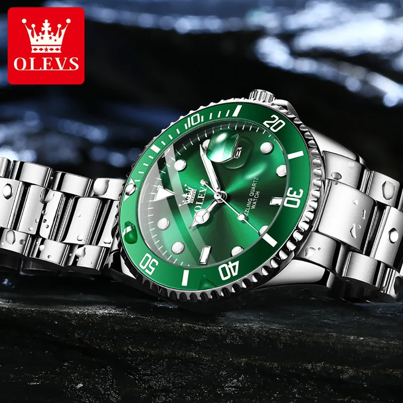 Olevs relógio de quartzo origi - Smartwatch Watches For Men Brands avaliação e preço