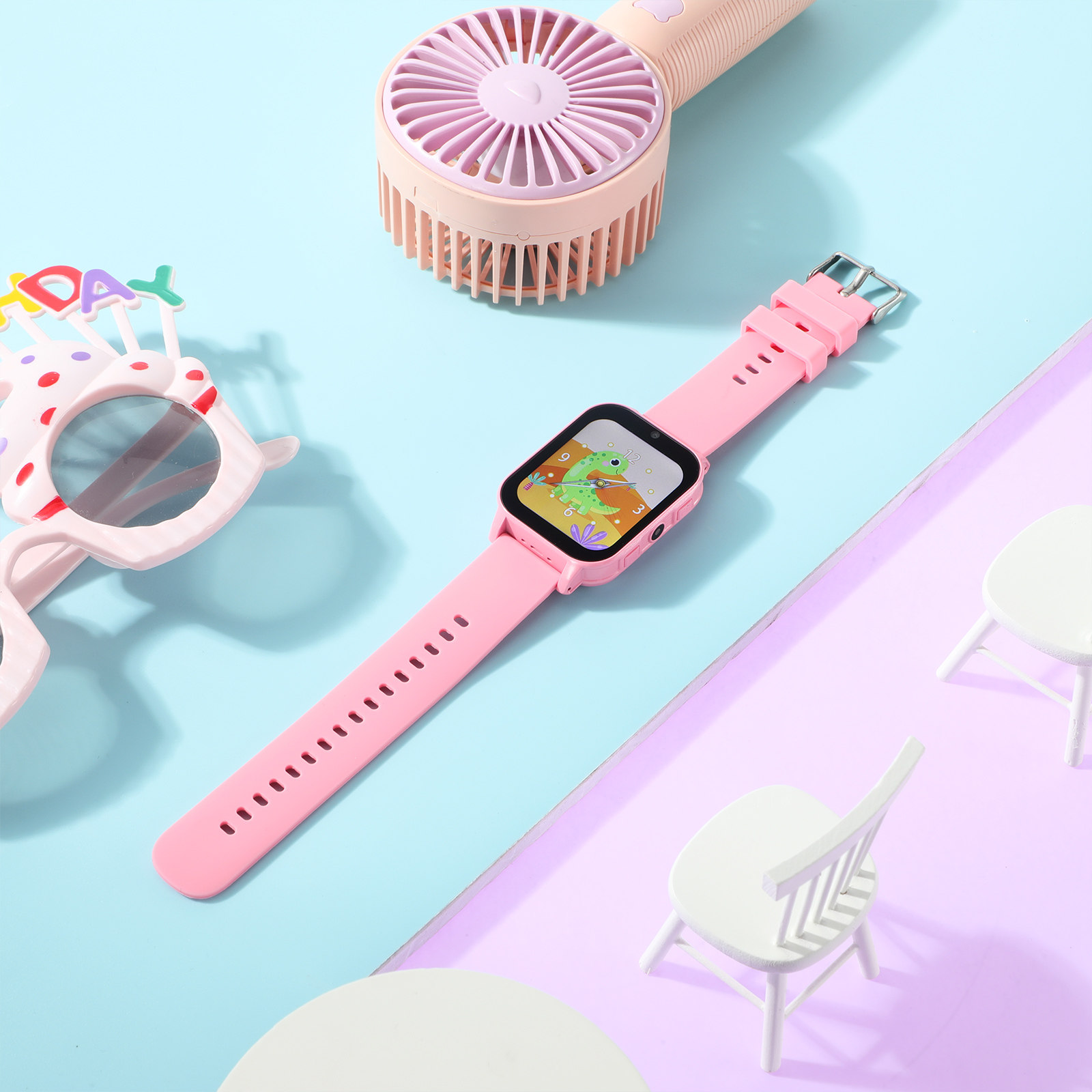 Relógio Inteligente Infantil c - Smartwatch Pink Watches For Kids avaliação e preço
