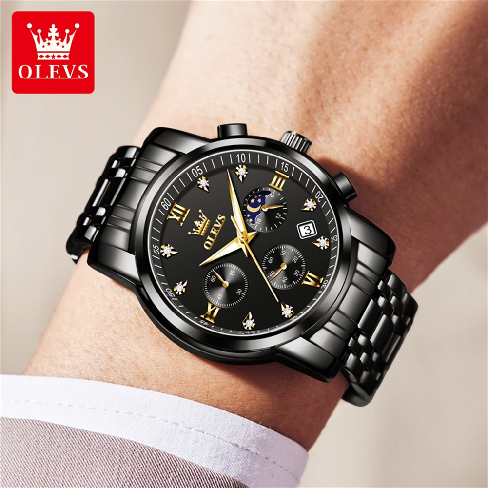Olevs relógios masculinos popu - Smartwatch Watches For Men Brands avaliação e preço