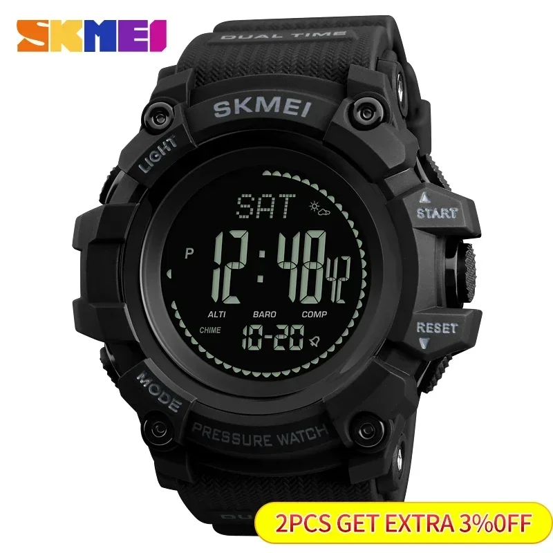 Skmei 1358 altímetro rastreado - Altimeter Compass Watch avaliação e preço