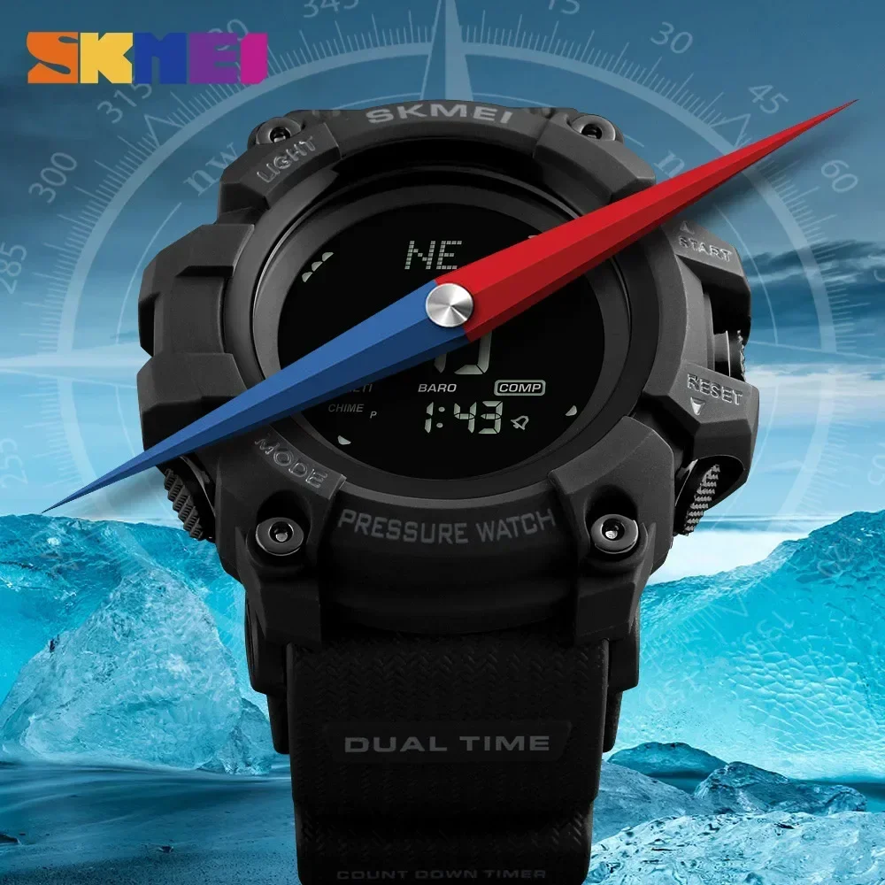 Skmei 1358 altímetro rastreado - Altimeter Compass Watch avaliação e preço