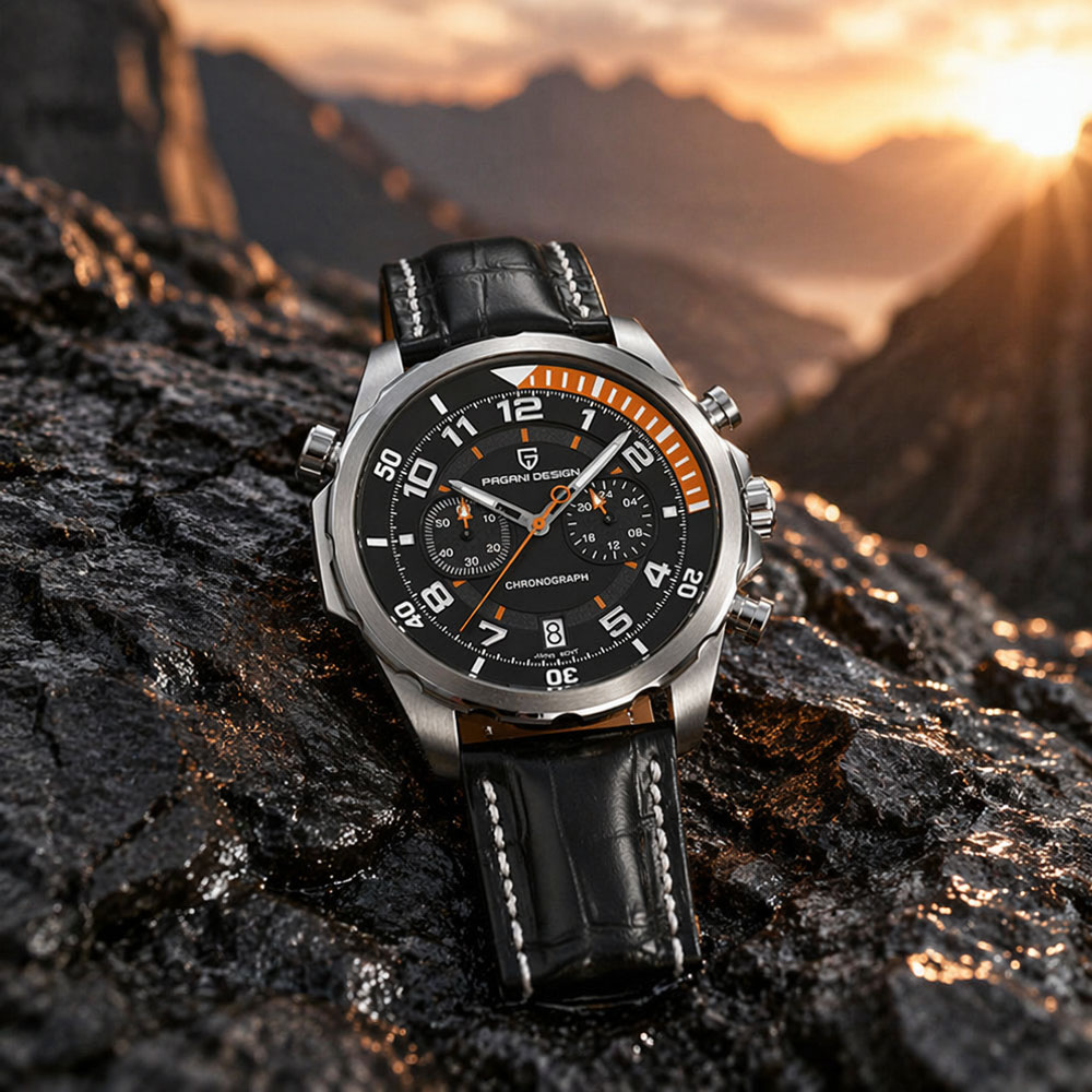 Relógio Clássico de Couro Masc - Chronograph Sport Watch avaliação e preço