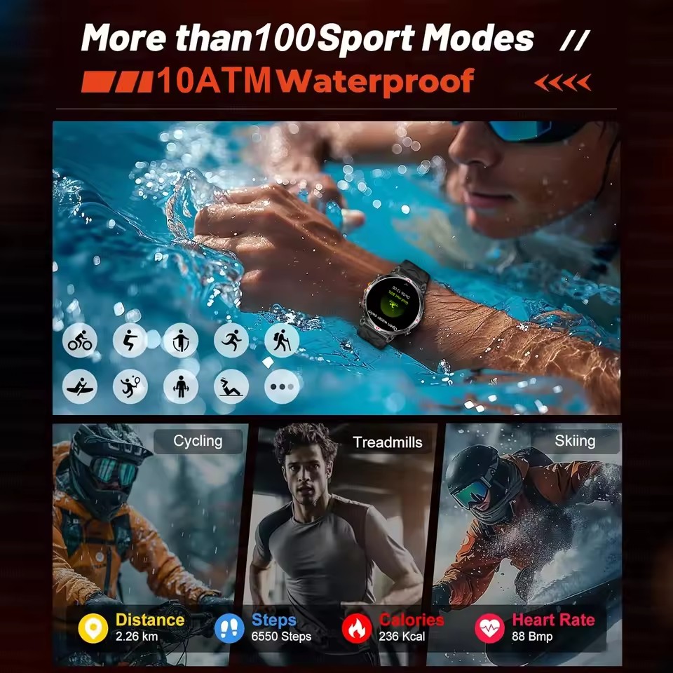 Novo Smartwatch Militar GPS Es - Altimeter Compass Watch avaliação e preço