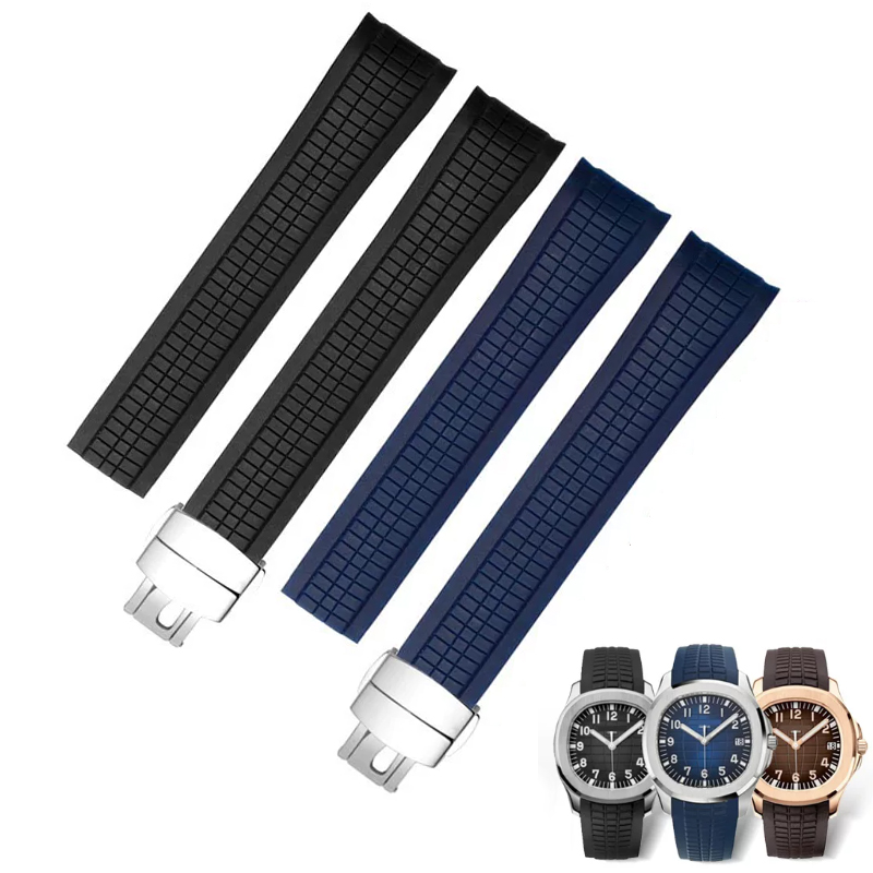 Pulseira de relógio de borrach - Patek Philippe Watch Aquanaut avaliação e preço