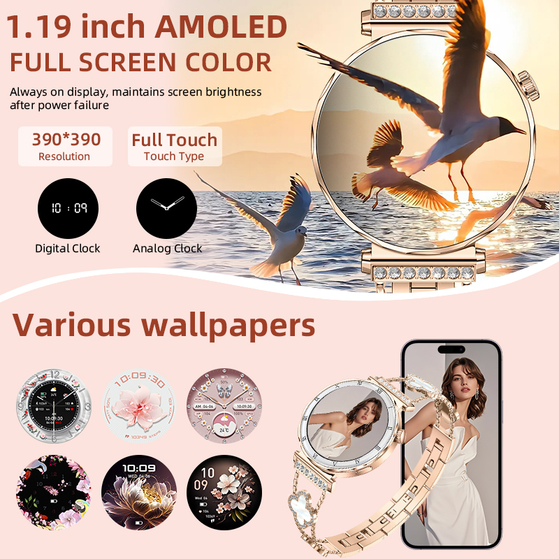Lige luxo relógio inteligente  - Smartwatch Luxury Watches For Women avaliação e preço