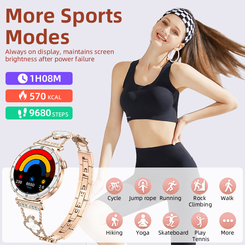 Lige luxo relógio inteligente  - Smartwatch Luxury Watches For Women avaliação e preço