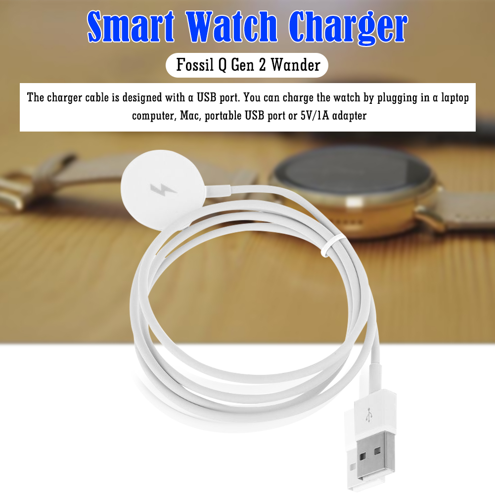 Cabo Carregador USB para Relóg - Fossil Watches Smartwatch Charger avaliação e preço